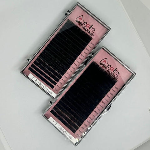 Pestañas Catlashes Mix (7-15mm) (curvaturas B,C,D)