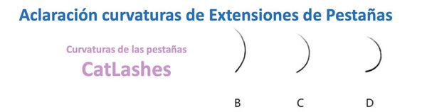 Pestañas Catlashes Mix (7-15mm) (curvaturas B,C,D)